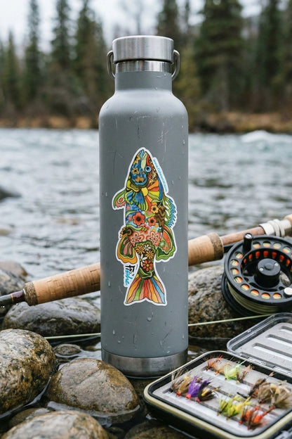 FisheWear Boho Bass Sticker - Angler's Pro Tackle & Outdoors