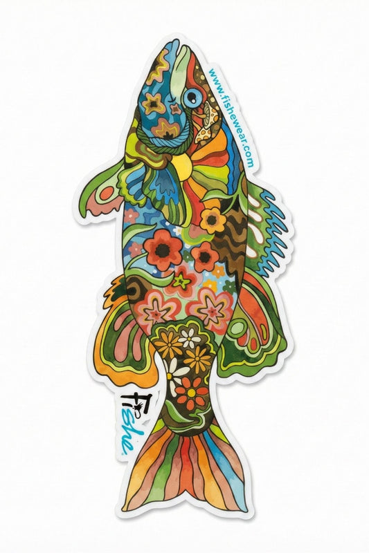 FisheWear Boho Bass Sticker - Angler's Pro Tackle & Outdoors