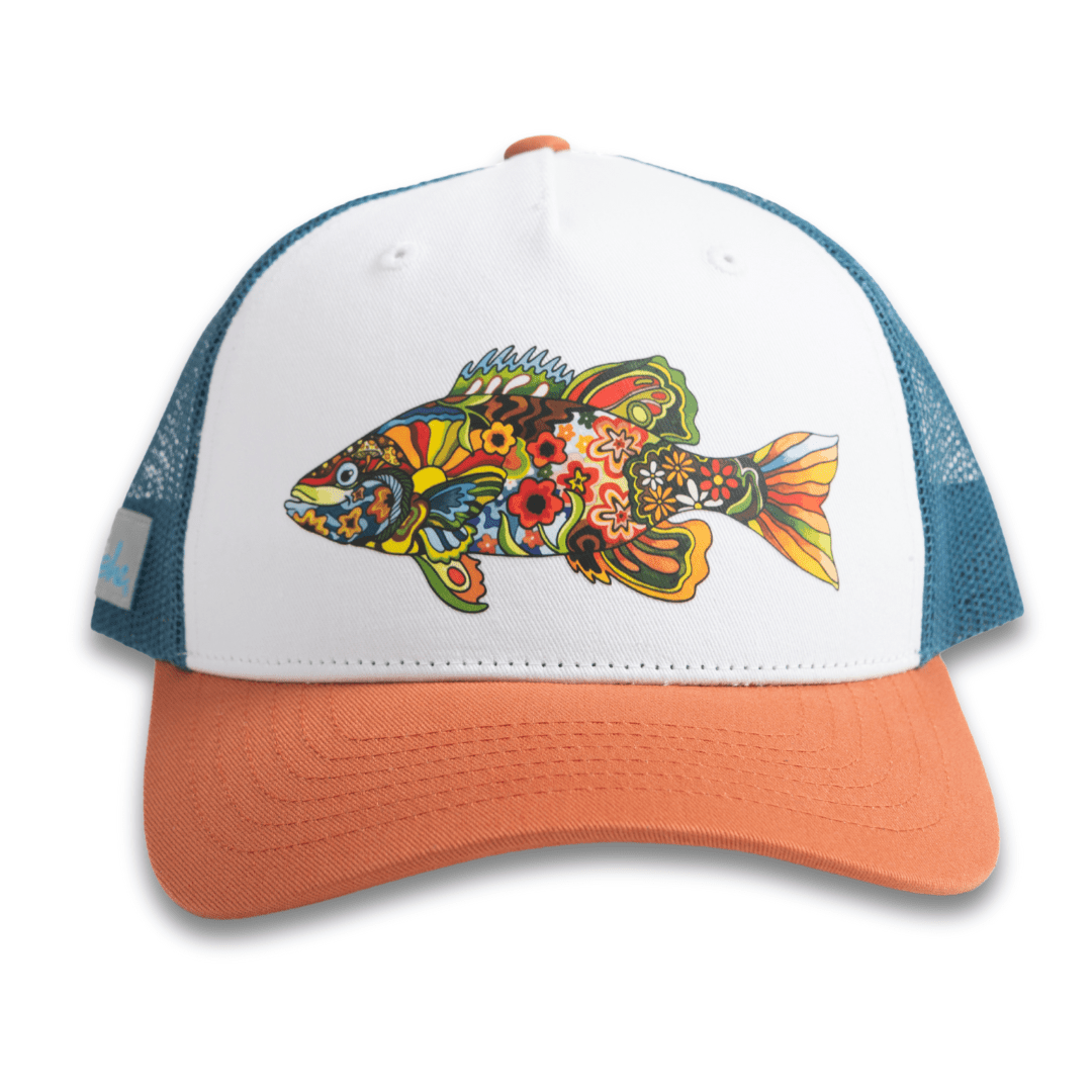FisheWear Boho Bass Trucker Hat - Angler's Pro Tackle & Outdoors