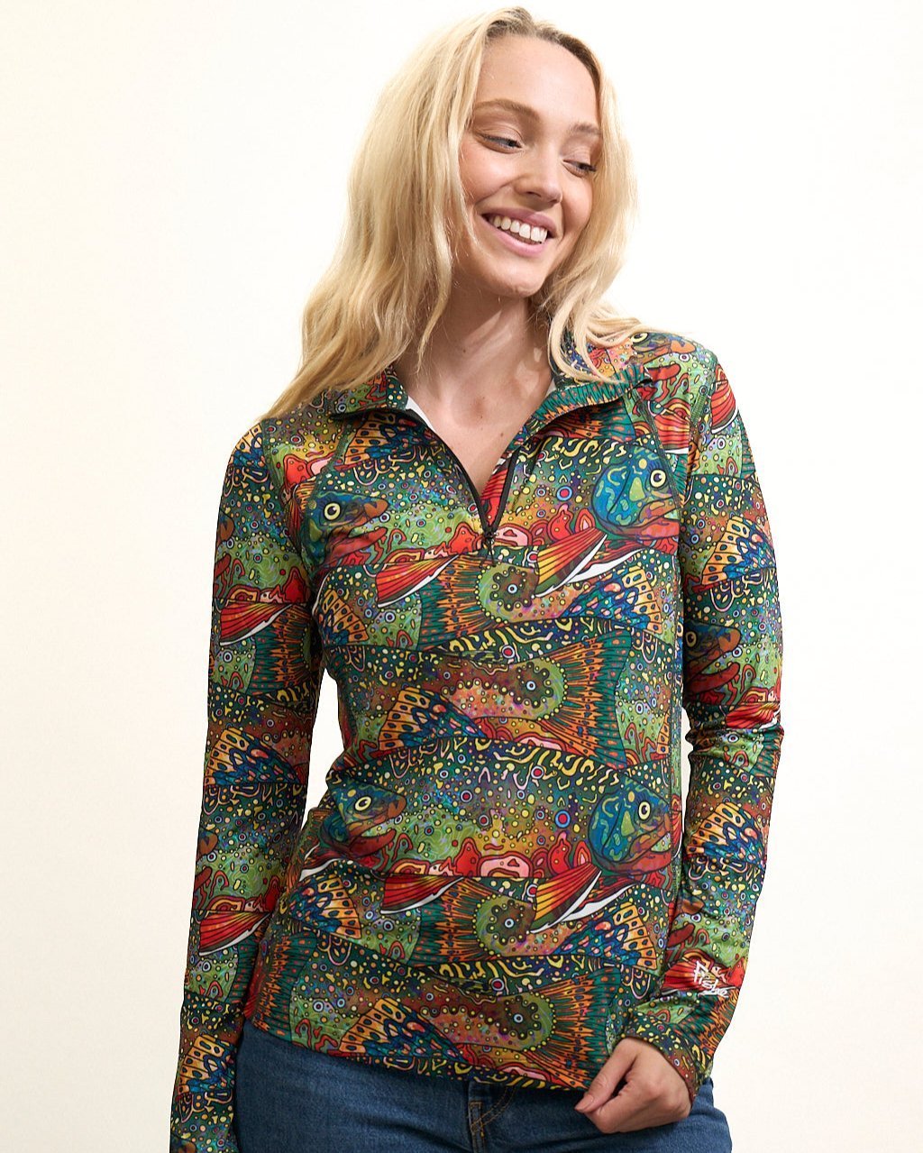 FisheWear Brookie 1/4 Zip Sunshirt - Angler's Pro Tackle & Outdoors