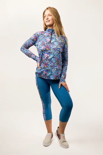 FisheWear Enchanted Grayling 1/4 Zip Sunshirt - Angler's Pro Tackle & Outdoors