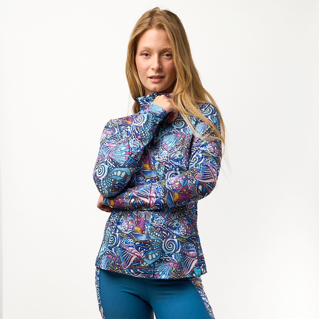 FisheWear Enchanted Grayling 1/4 Zip Sunshirt - Angler's Pro Tackle & Outdoors