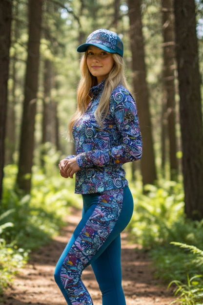 FisheWear Enchanted Grayling Abstract Trucker Hat - Angler's Pro Tackle & Outdoors