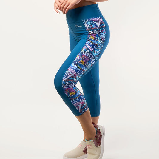 FisheWear Enchanted Grayling Pocket Capri Leggings - Angler's Pro Tackle & Outdoors