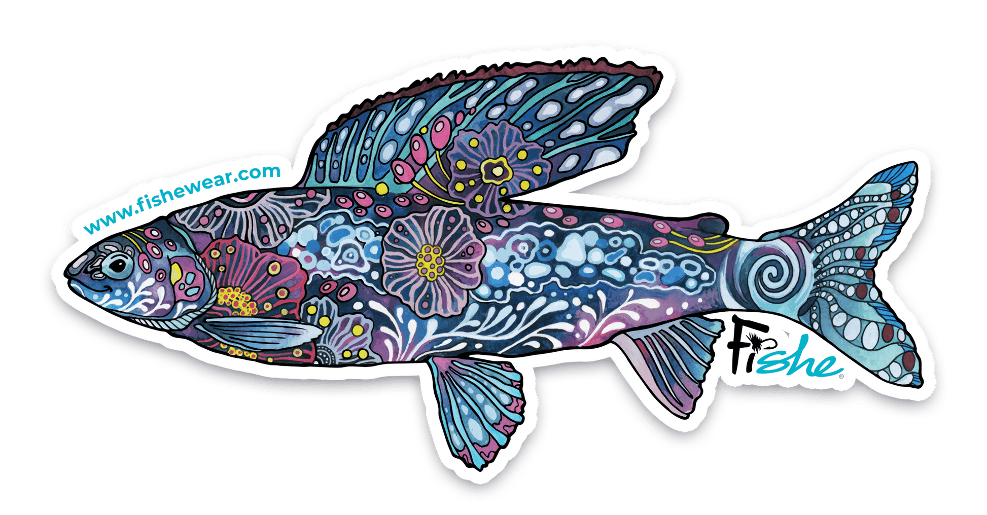 FisheWear Enchanted Grayling Sticker - Angler's Pro Tackle & Outdoors