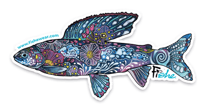 FisheWear Enchanted Grayling Sticker - Angler's Pro Tackle & Outdoors