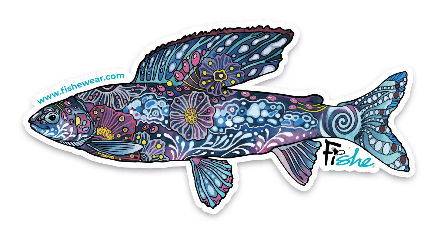 FisheWear Enchanted Grayling Sticker - Angler's Pro Tackle & Outdoors