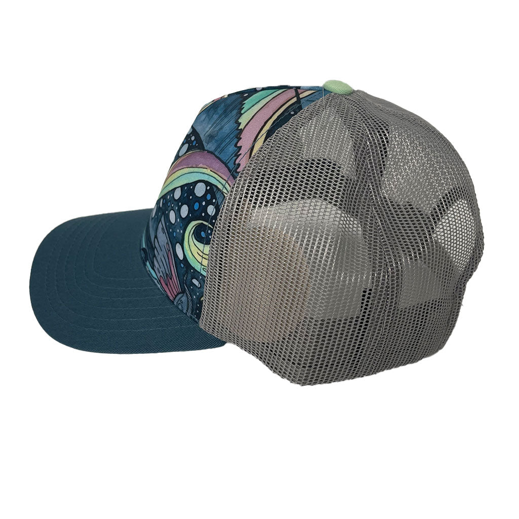 FisheWear HaliBorealis Abstract Trucker Hat - Angler's Pro Tackle & Outdoors