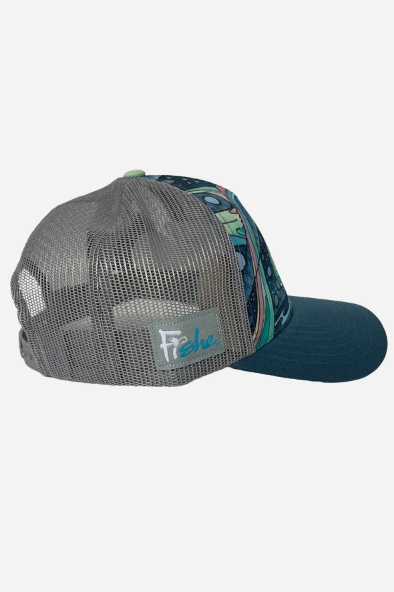 FisheWear HaliBorealis Abstract Trucker Hat - Angler's Pro Tackle & Outdoors