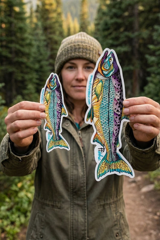 FisheWear Kaleido King Sticker - Angler's Pro Tackle & Outdoors