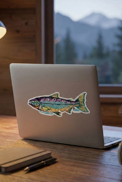 FisheWear Kaleido King Sticker - Angler's Pro Tackle & Outdoors
