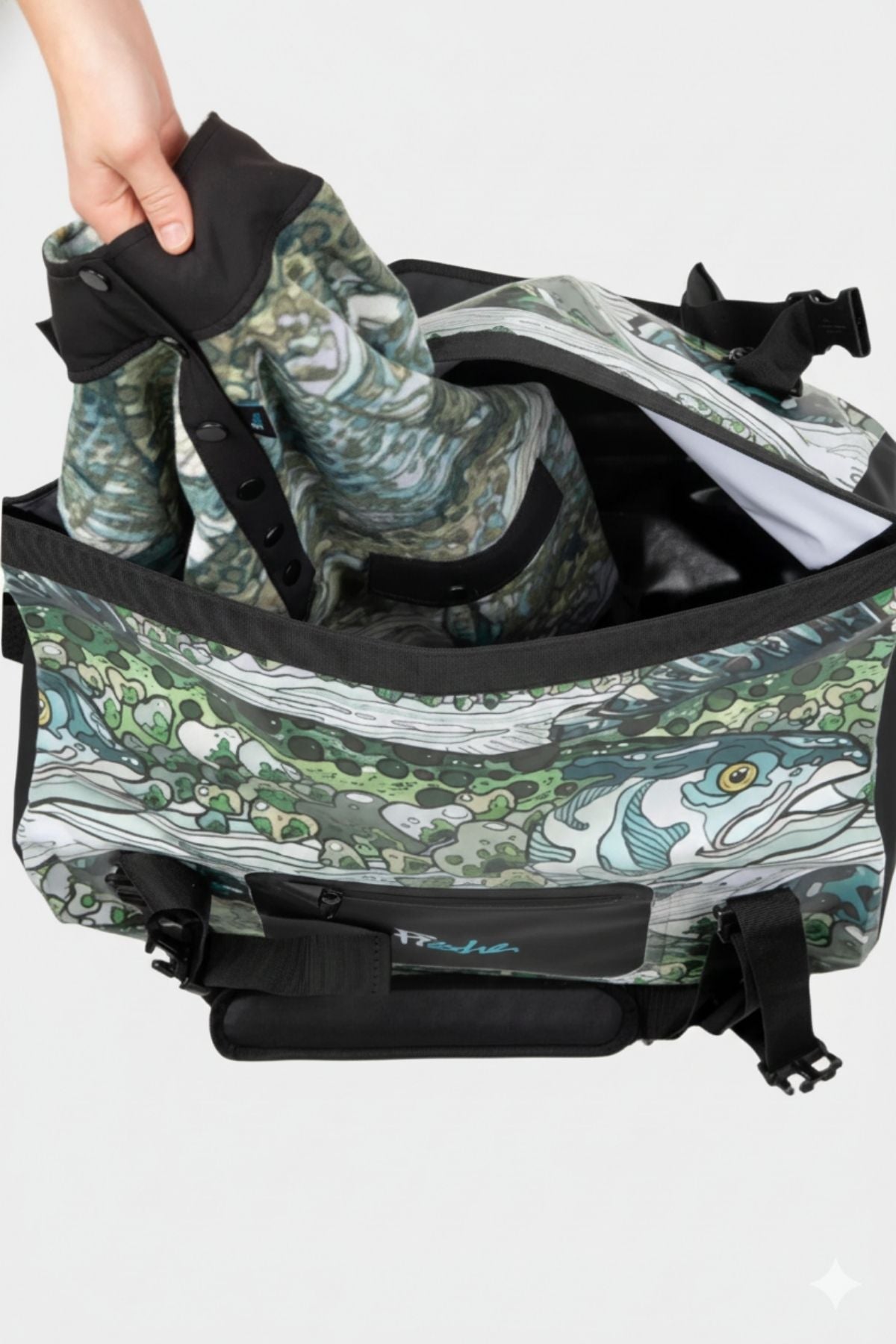FisheWear Steel My Heart Duffel Dry Bag - Angler's Pro Tackle & Outdoors