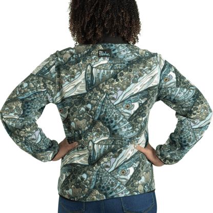 FisheWear Steel My Heart Riffle Snap Fleece - Angler's Pro Tackle & Outdoors