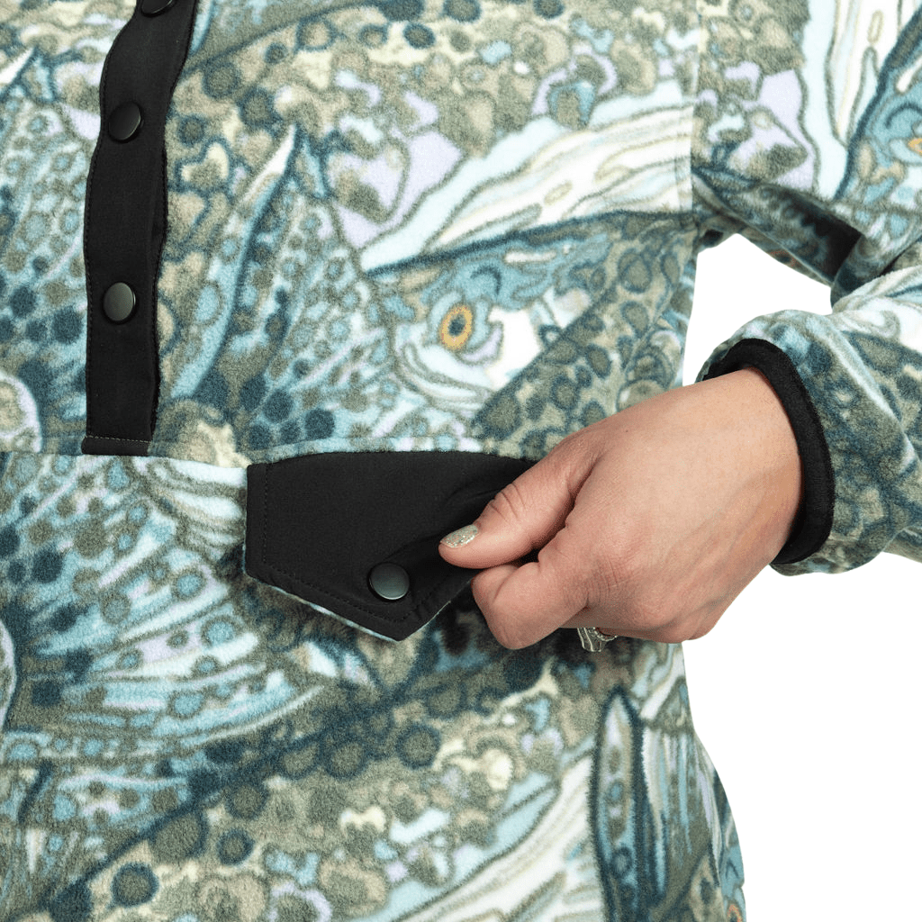 FisheWear Steel My Heart Riffle Snap Fleece - Angler's Pro Tackle & Outdoors