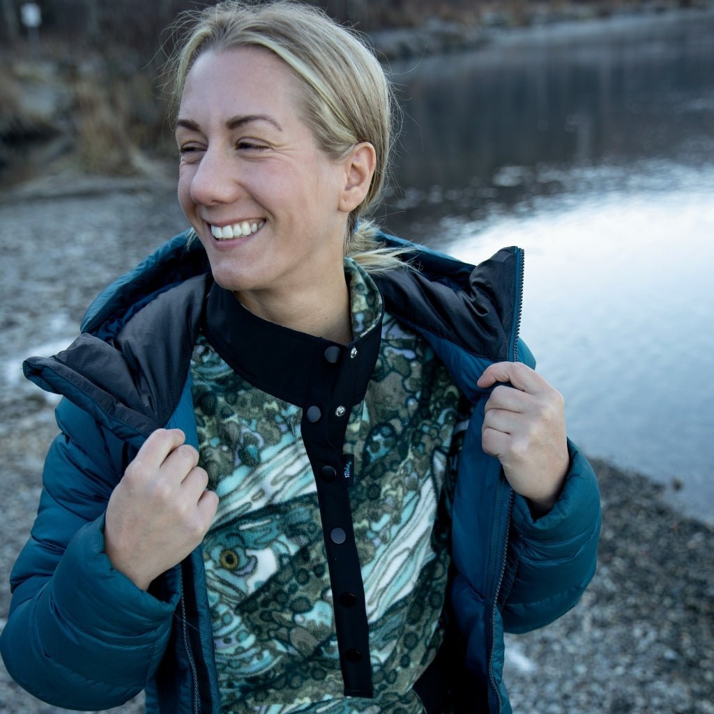 FisheWear Steel My Heart Riffle Snap Fleece - Angler's Pro Tackle & Outdoors