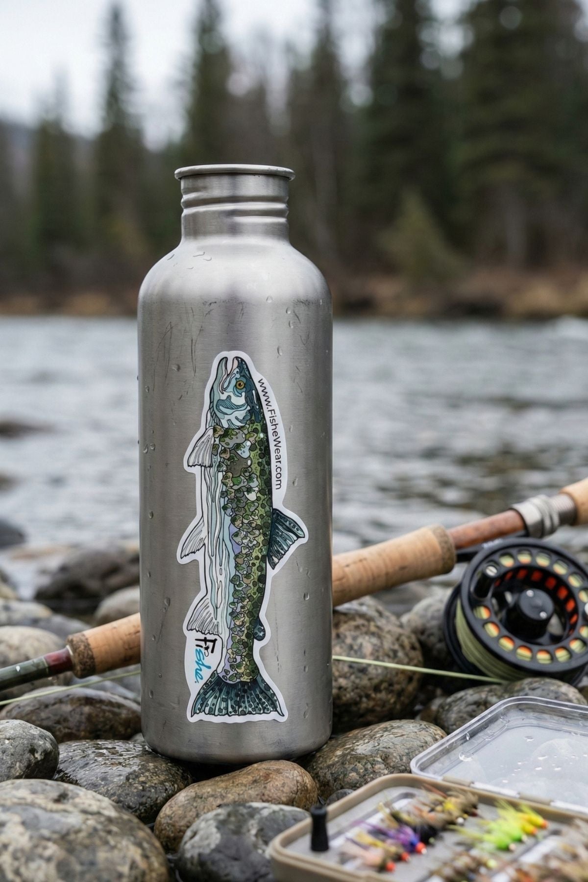 FisheWear Steel My Heart Sticker - Angler's Pro Tackle & Outdoors