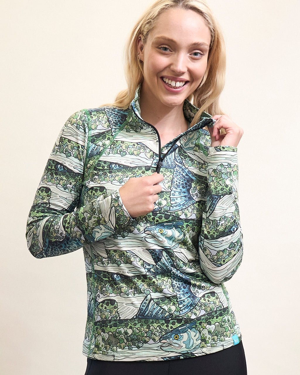 FisheWear Steel My Heart Thermal 1/4 Zip Top - Angler's Pro Tackle & Outdoors