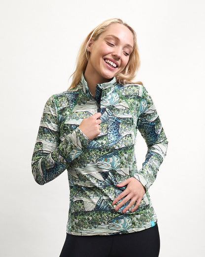 FisheWear Steel My Heart Thermal 1/4 Zip Top - Angler's Pro Tackle & Outdoors