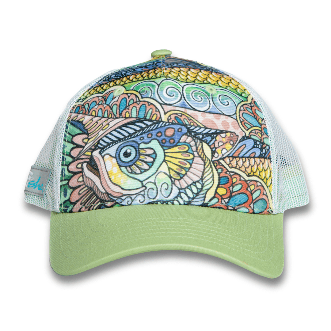FisheWear Tropical Tarpon Abstract Trucker Hat - Angler's Pro Tackle & Outdoors