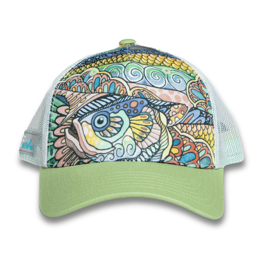 FisheWear Tropical Tarpon Abstract Trucker Hat - Angler's Pro Tackle & Outdoors