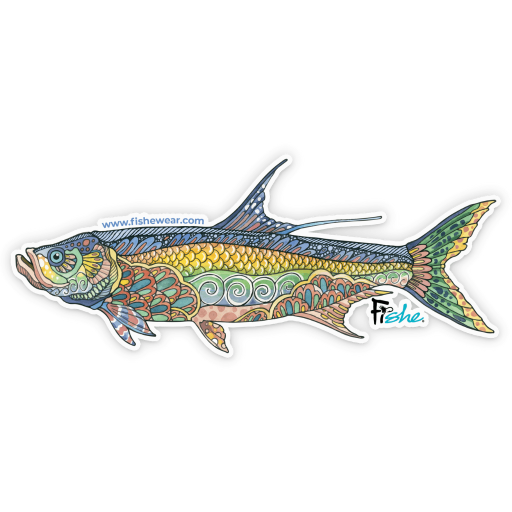 FisheWear Tropical Tarpon Sticker - Angler's Pro Tackle & Outdoors