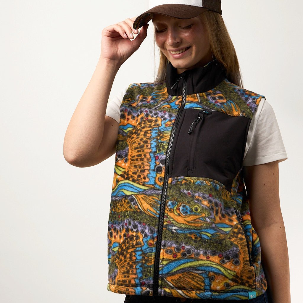 FisheWear Unbound Brown Fleece Vest - Angler's Pro Tackle & Outdoors
