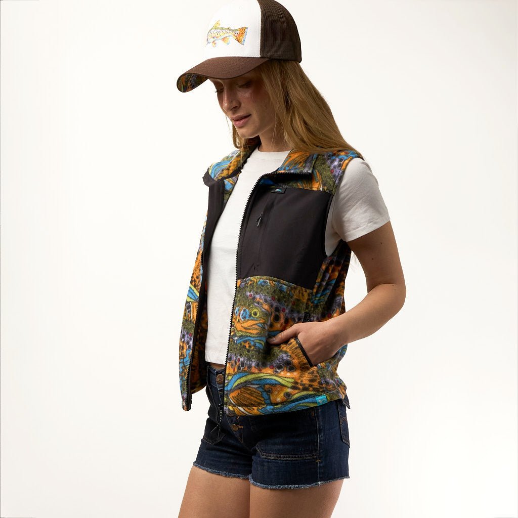 FisheWear Unbound Brown Fleece Vest - Angler's Pro Tackle & Outdoors