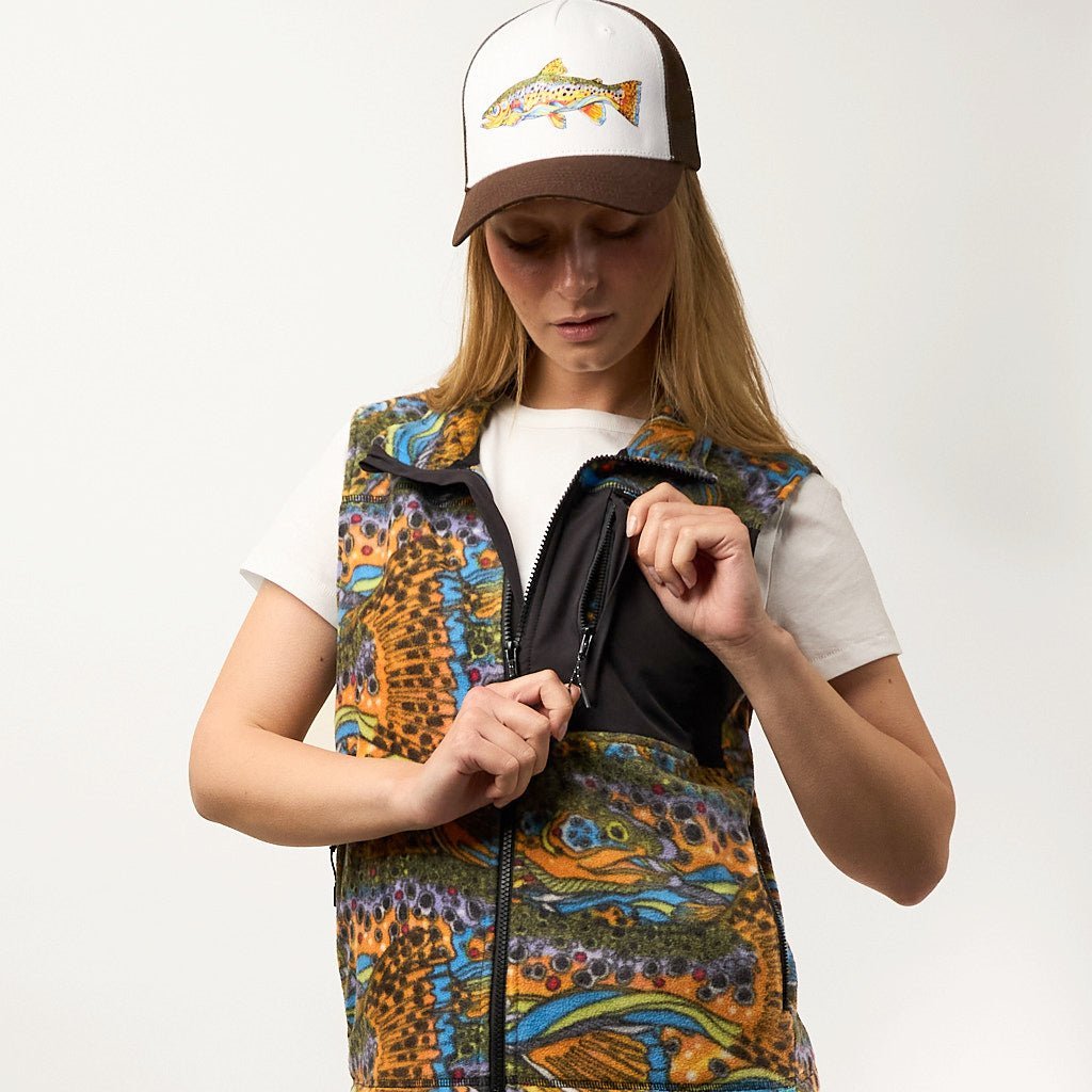 FisheWear Unbound Brown Fleece Vest - Angler's Pro Tackle & Outdoors