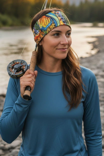 FisheWear Unbound Brown Jersey Headband - Angler's Pro Tackle & Outdoors