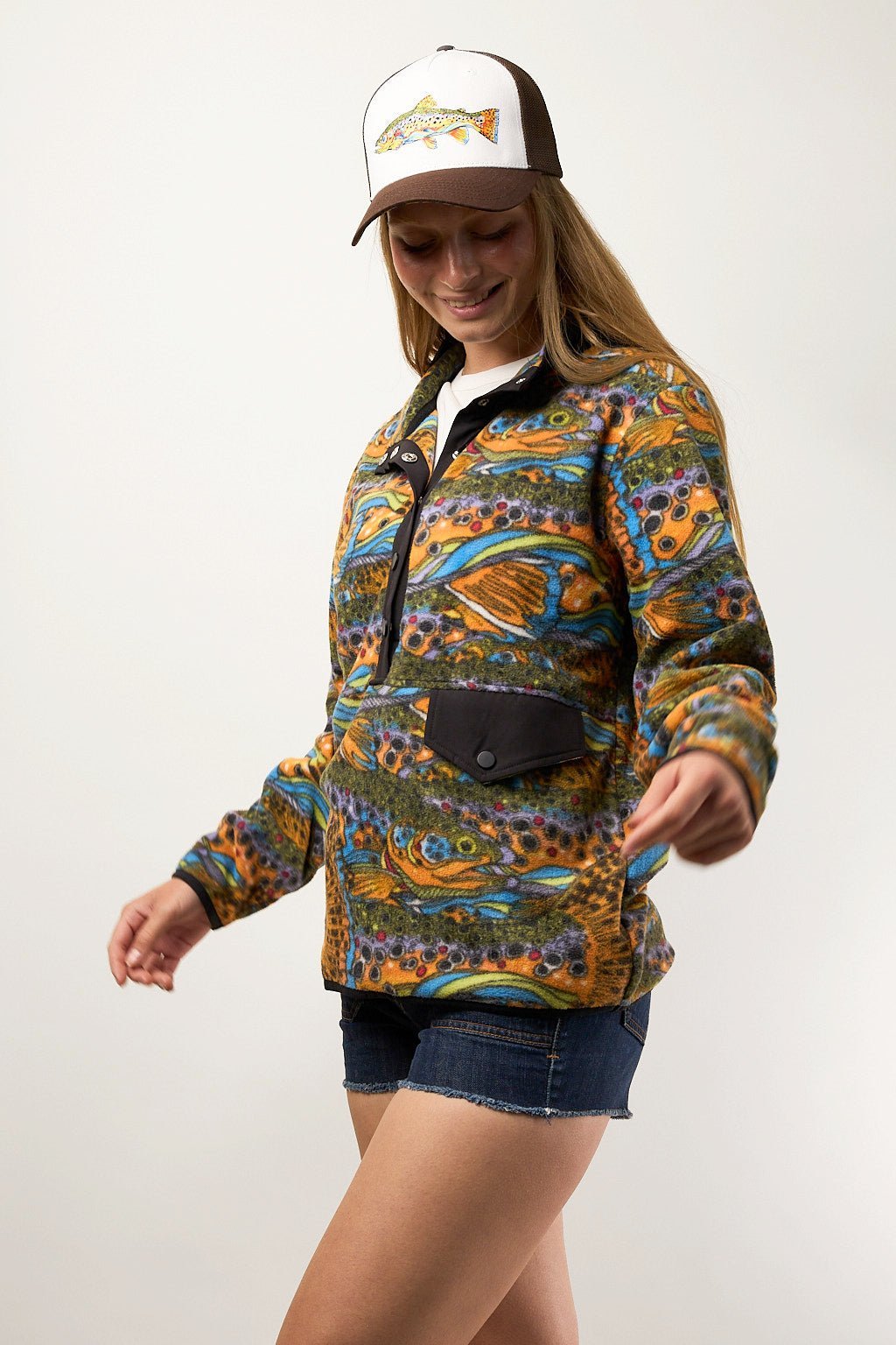 FisheWear Unbound Brown Riffle Snap Fleece - Angler's Pro Tackle & Outdoors