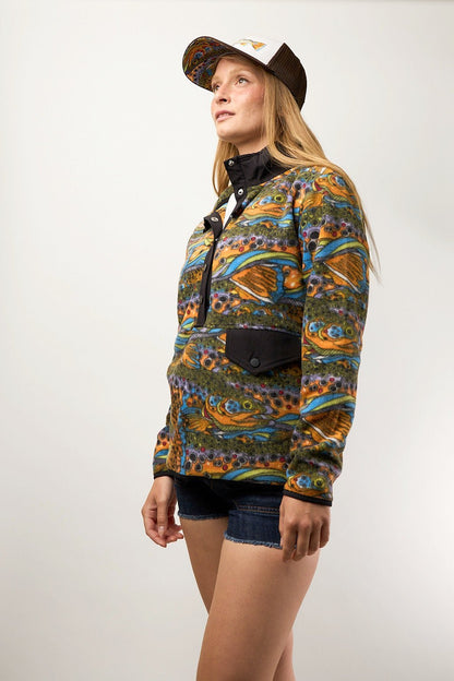 FisheWear Unbound Brown Riffle Snap Fleece - Angler's Pro Tackle & Outdoors