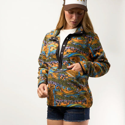 FisheWear Unbound Brown Riffle Snap Fleece - Angler's Pro Tackle & Outdoors