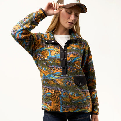 FisheWear Unbound Brown Riffle Snap Fleece - Angler's Pro Tackle & Outdoors