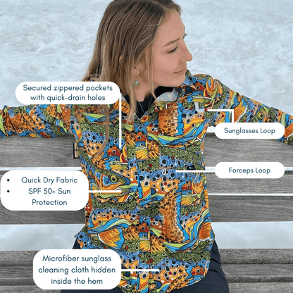 FisheWear Unbound Brown Tunic Fishing Shirt - Angler's Pro Tackle & Outdoors