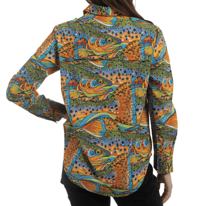 FisheWear Unbound Brown Tunic Fishing Shirt - Angler's Pro Tackle & Outdoors