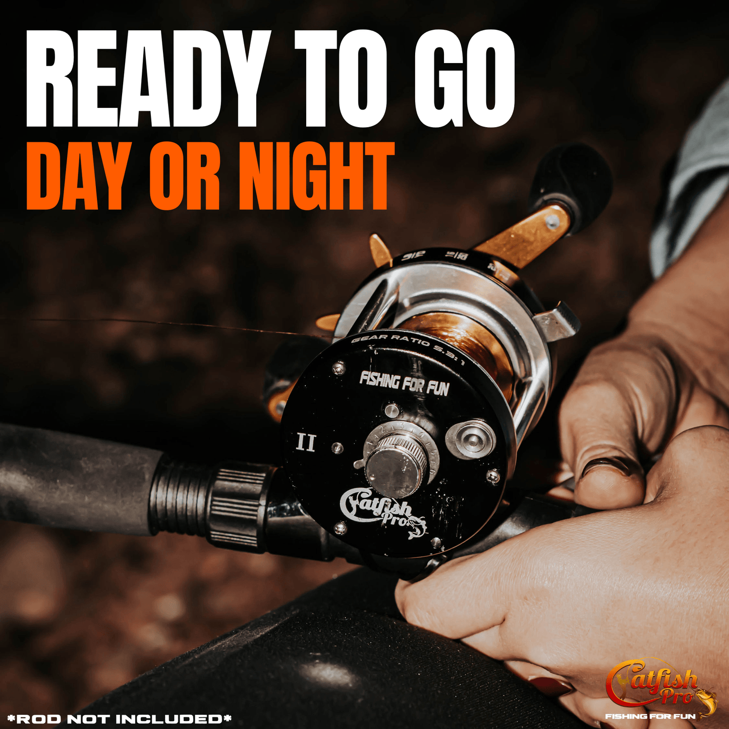 Catfish Pro Fishing for Fun Round Baitcaster Reel
