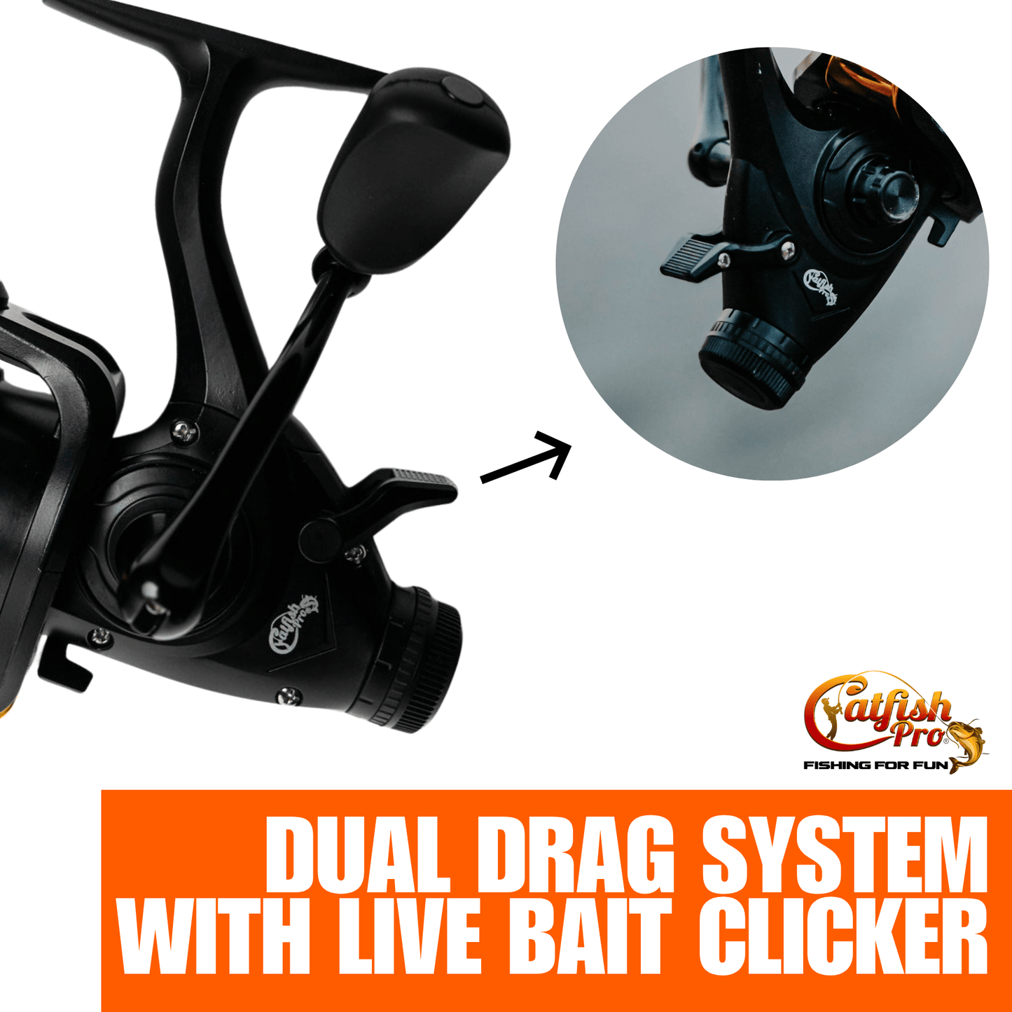 Catfish Pro Fishing For Fun Spinning Reel