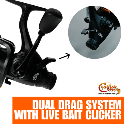 Catfish Pro Fishing For Fun Spinning Reel