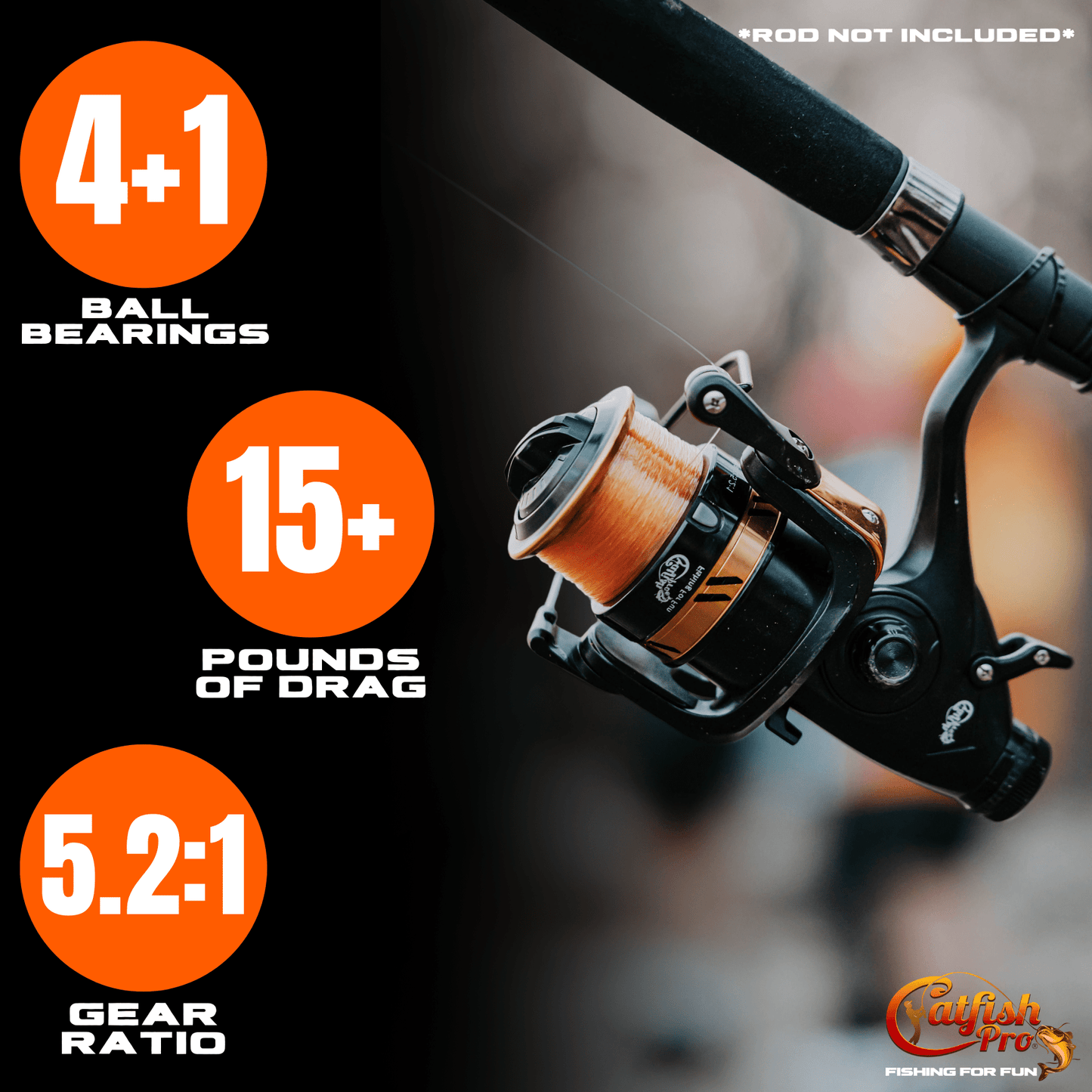 Catfish Pro Fishing For Fun Spinning Reel