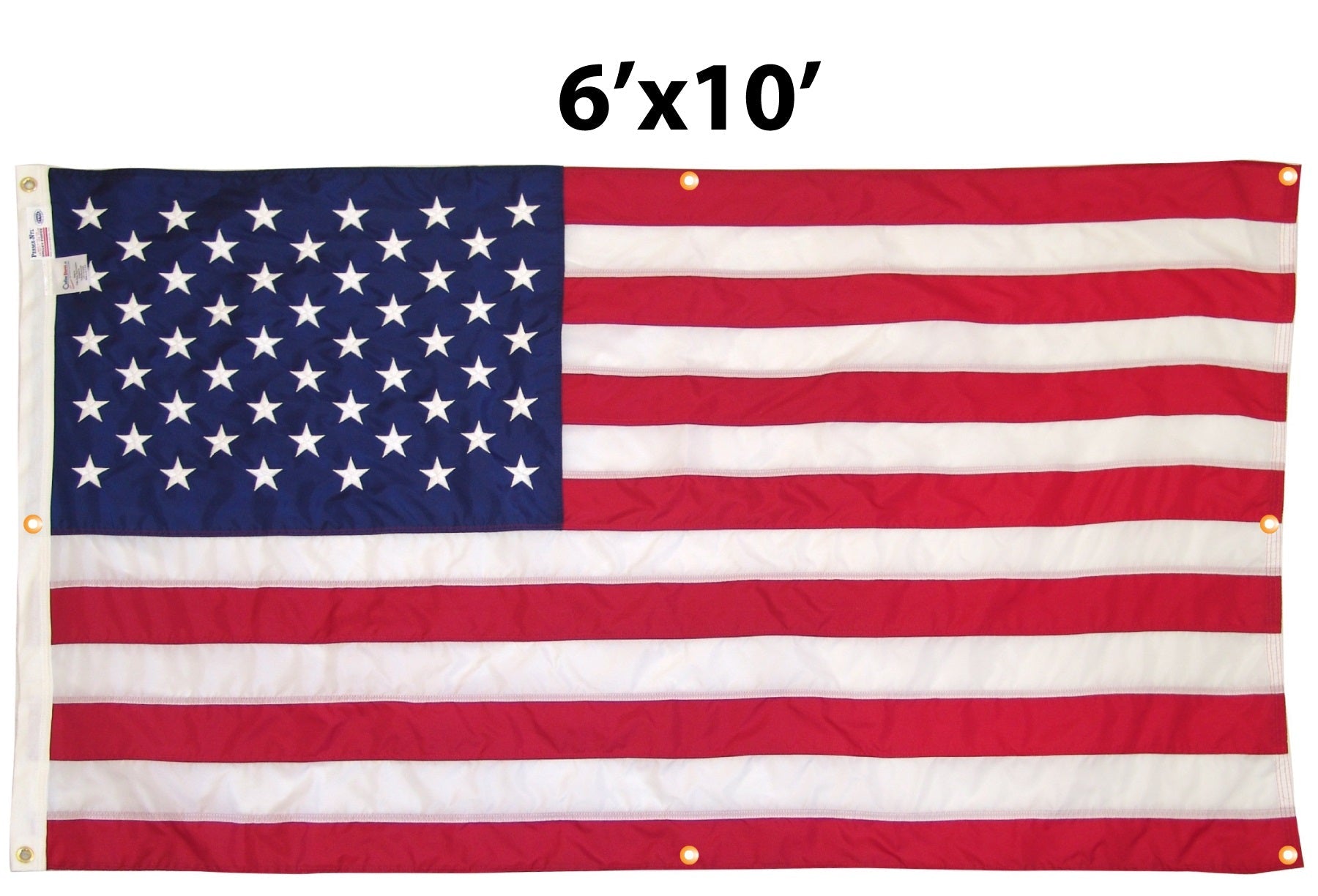 Flagman of America Nylon American Flag with Grommets Along Edges for Wall Hanging *Made in USA* - Angler's Pro Tackle & Outdoors