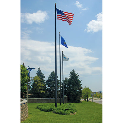 Flagman of America Commercial Grade Aluminum Flagpole - External Halyard- Lifetime Warranty - Made in USA