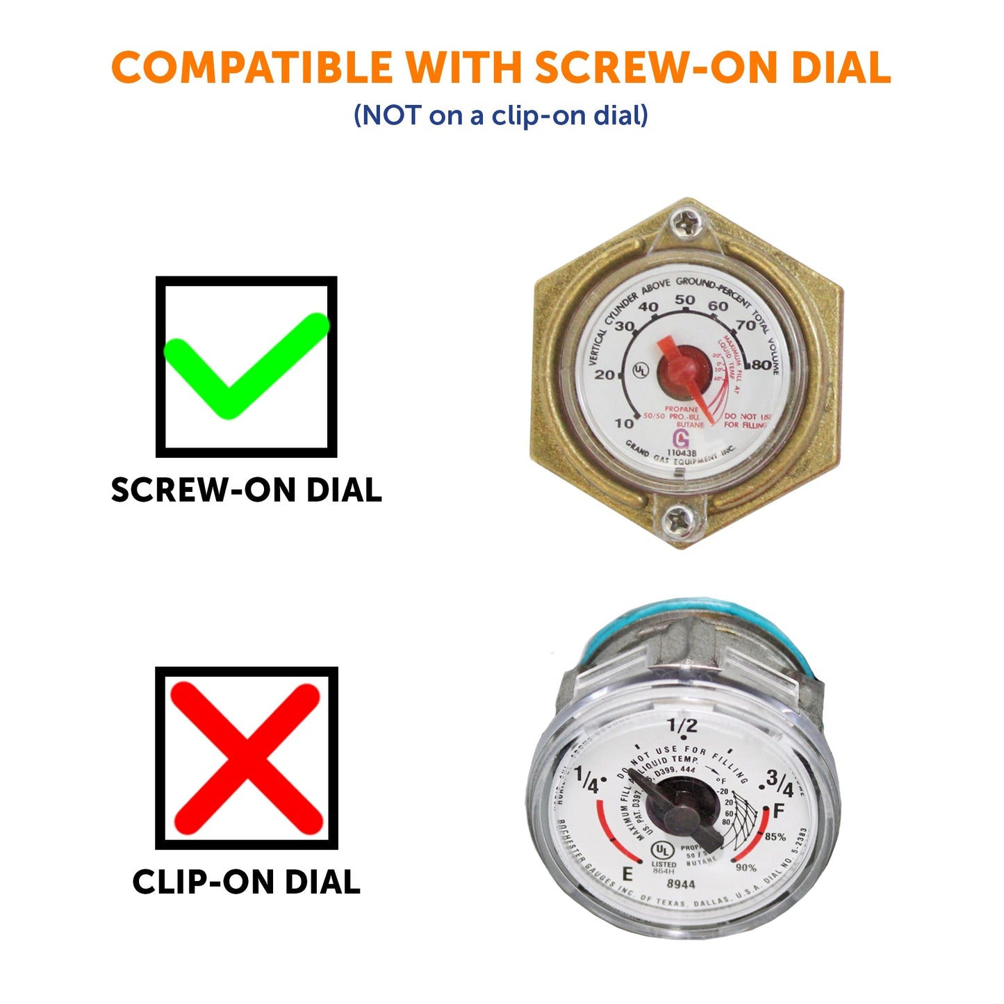 Flame King 0 - 90 Ohm Twin - Site Remote Dial Gauge for RV ASME Propane Tanks - Angler's Pro Tackle & Outdoors