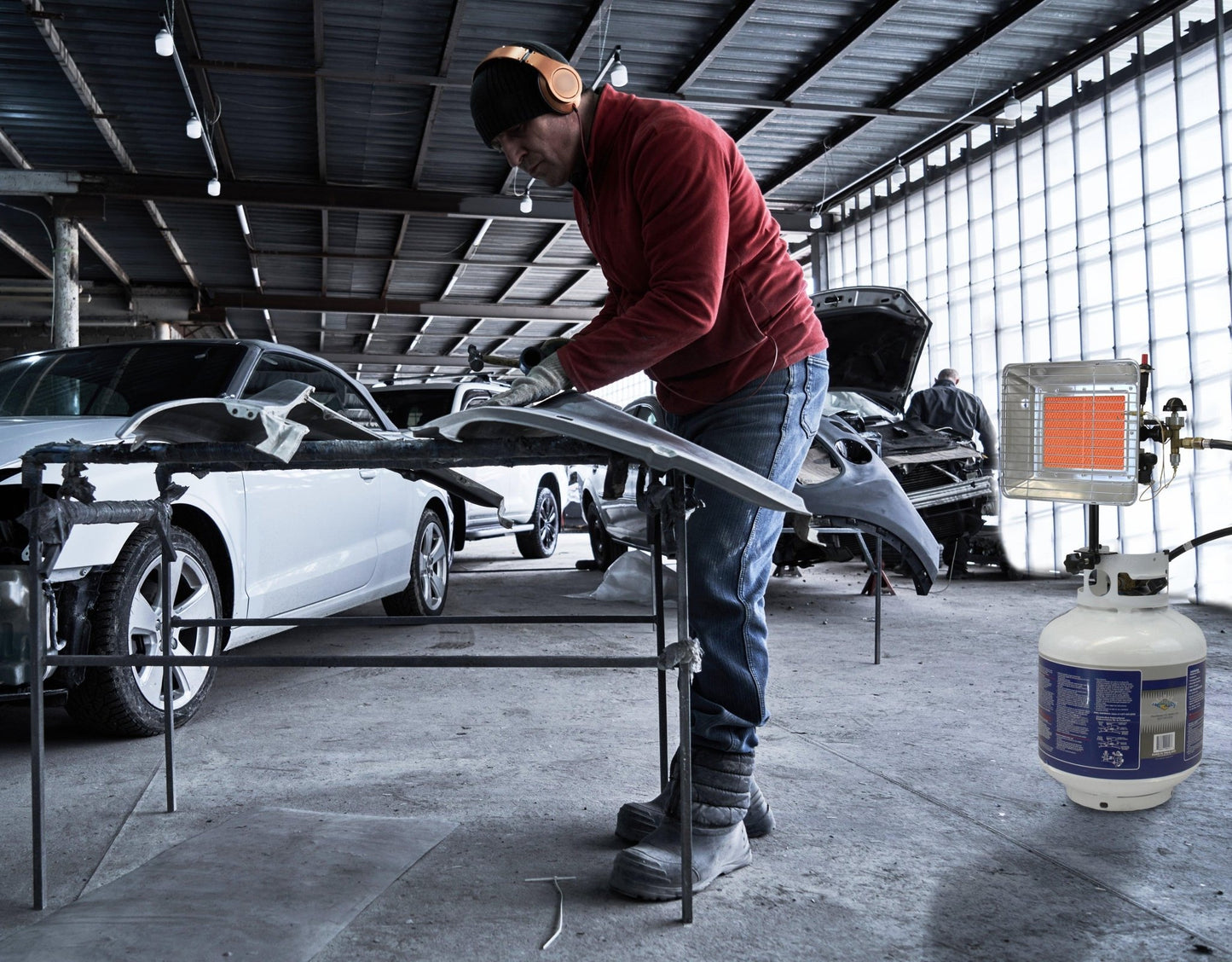 Flame King 13,000 BTU Outdoor Portable Propane Tank Top Heater Igniter - Angler's Pro Tackle & Outdoors