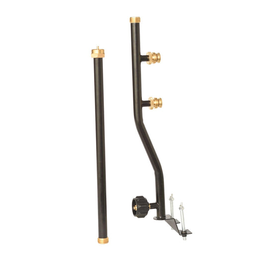 Flame King 3 Outlets Adapter 20 to 1LB Propane Tank Distribution Post Pole Tree Stem Stand - Angler's Pro Tackle & Outdoors
