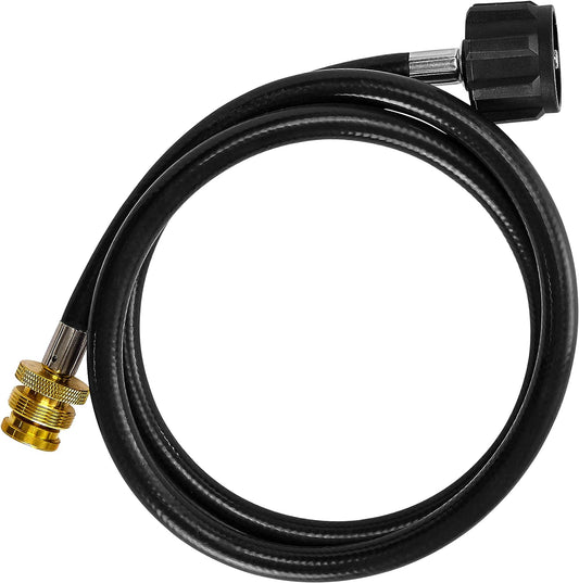 Flame King 4 Feet Propane Adapter Hose 1 lb to 20 lb Converter Replacement for QCC1 - Angler's Pro Tackle & Outdoors