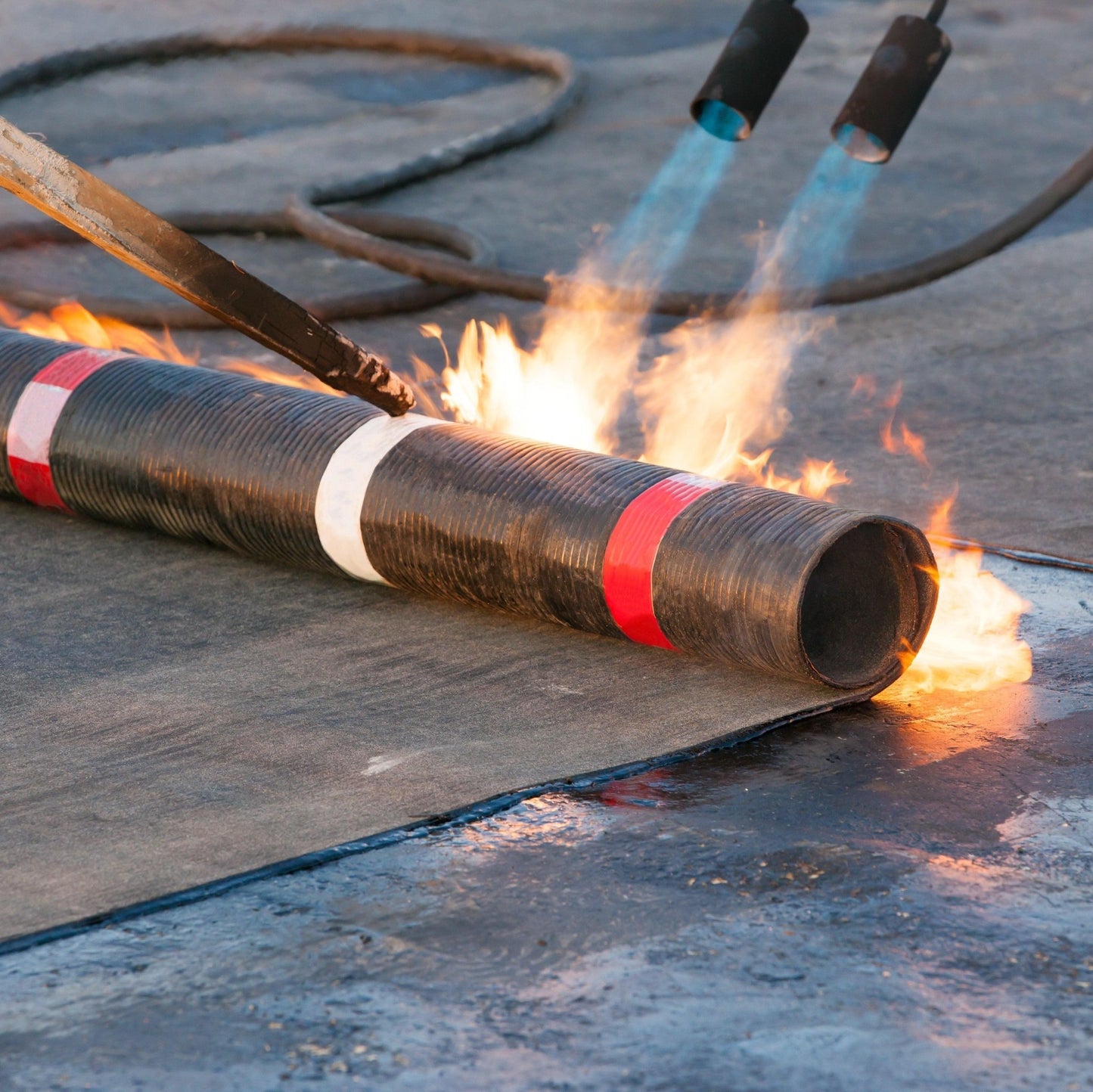 Flame King 500,000 BTU X 2 Torch Head Dual Propane Weed Burner Torch - Angler's Pro Tackle & Outdoors