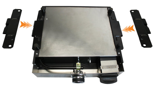 Flame King Bracket for Tabletop Griddles Connects via Leg Screws - Angler's Pro Tackle & Outdoors