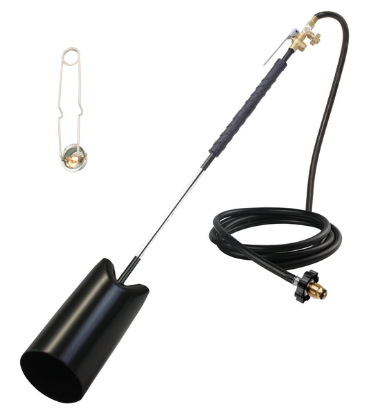Flame King Heavy Duty Propane Torch Weed Burner 500,000 BTU with Flint Striker - Angler's Pro Tackle & Outdoors
