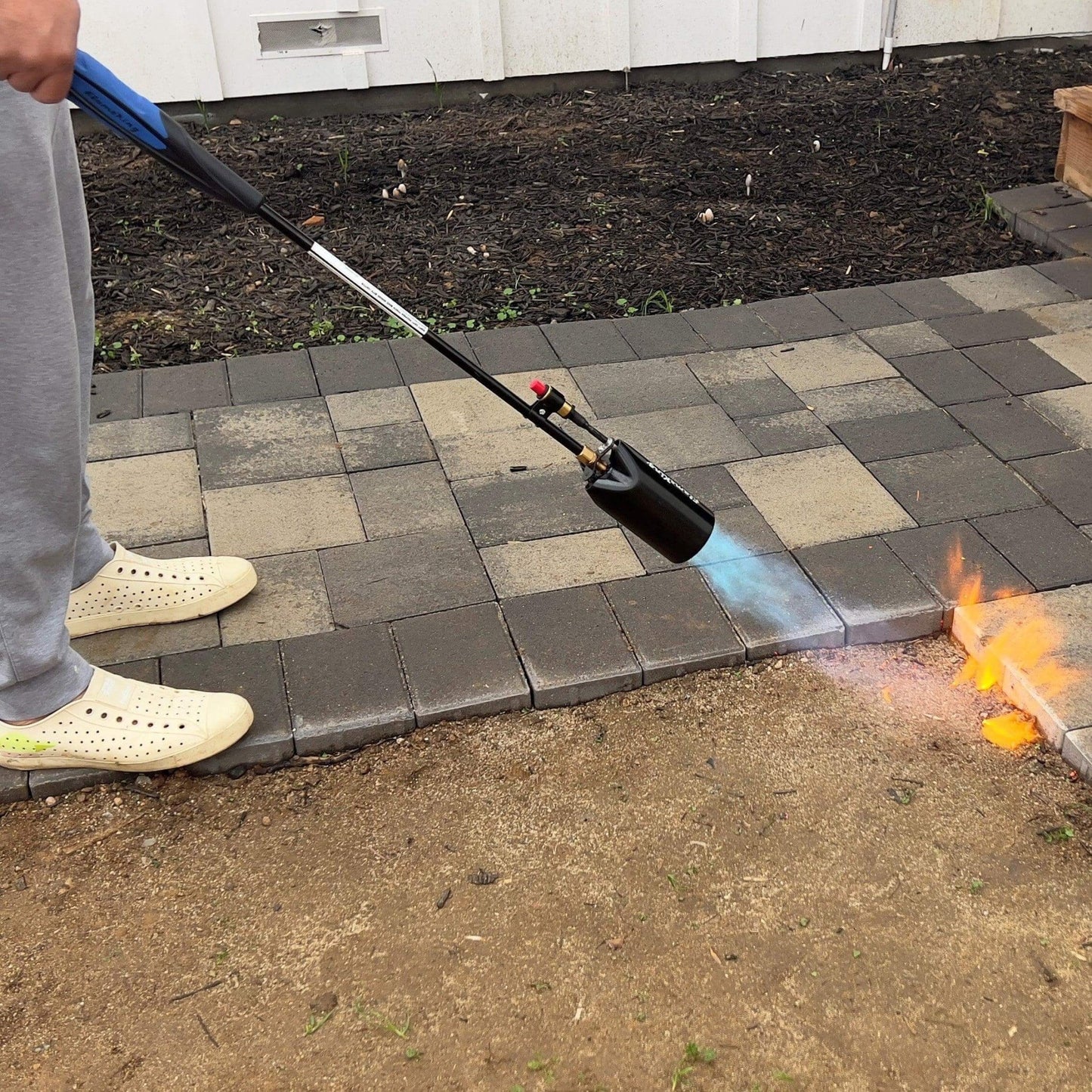 Flame King Heavy Duty Propane Torch Weed Burner 500,000 BTU with Push Button Piezo Ignitor - Angler's Pro Tackle & Outdoors