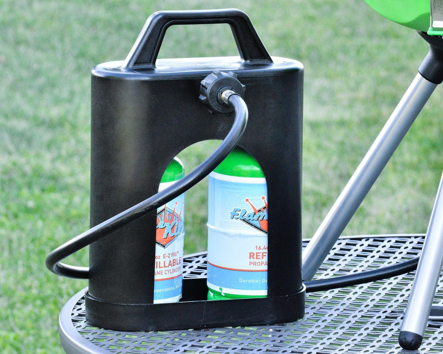 Flame King ProBoost Dual 1LB Propane Tank Carrier - Angler's Pro Tackle & Outdoors